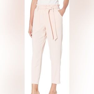 BCBGeneration Women's Paper Bag Woven Ankle Pant